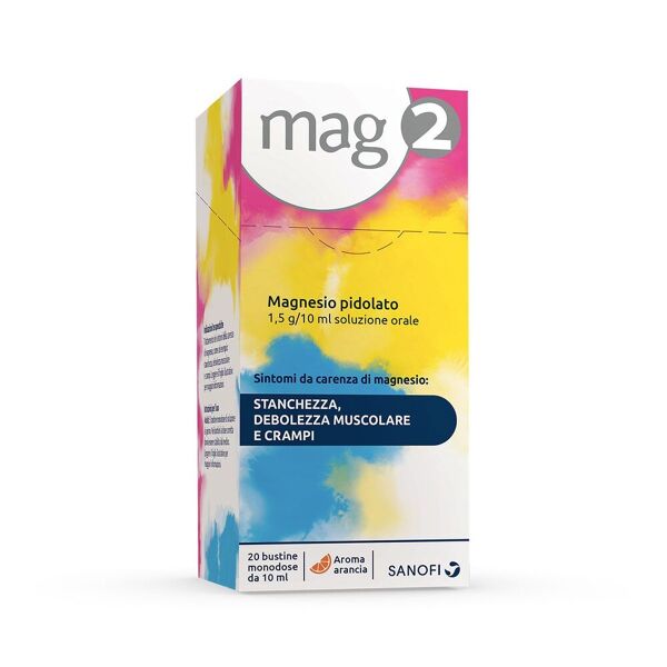 mag 2 magnesio pidolato 1,5g/10ml 20 stick