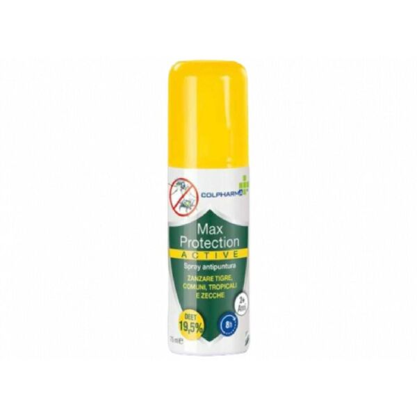 colpharma spray repellente antizanzare max protection active 75ml