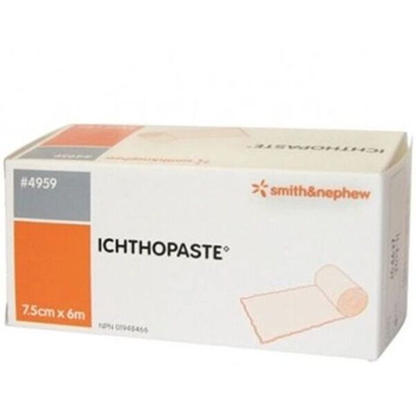 smith & nephew srl ichthopaste benda compressiva trattamento ulcere venose 7,5x600cm 12 pezzi