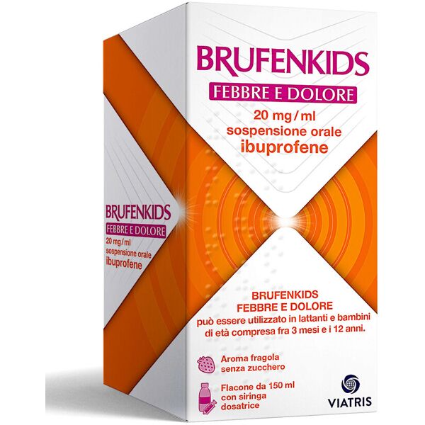 brufenkids febbre e dolore 20 mg/ml sospensione orale ibuprofene 150ml