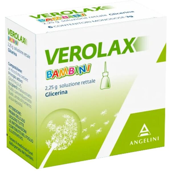 verolax bambini 2,25g soluzione rettale 6 clismi