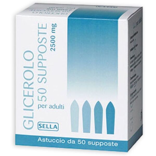 sella glicerolo 2250mg trattamento stitichezza adulti 50 supposte