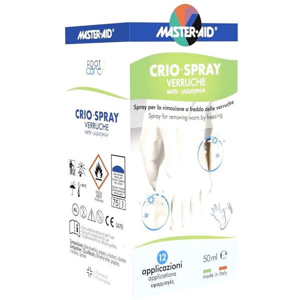 master aid master-aid crio spray verruche 50ml