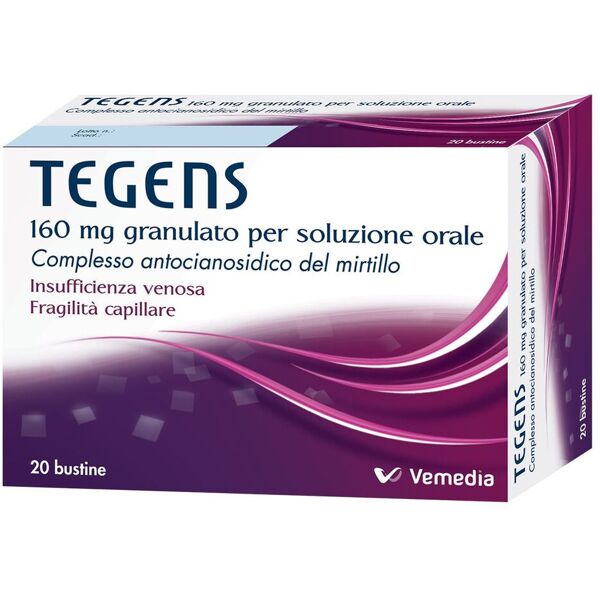 tegens 160mg per l'insufficienza venosa gambe gonfie stanche e pesanti 20 bustine