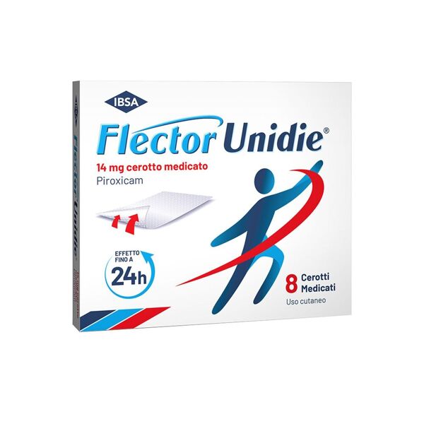 flector unidie cerotto medicato 14mg piroxicam trattamento dolore 8 pezzi