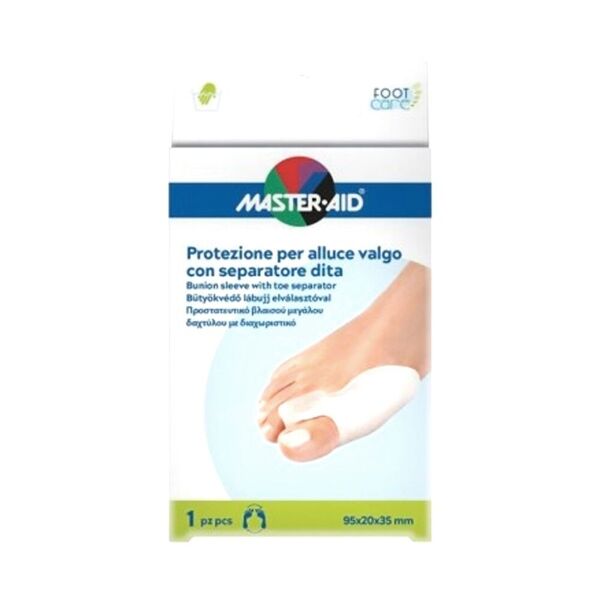 master aid master-aid protezione alluce valgo con separatore dita 1 pezzo