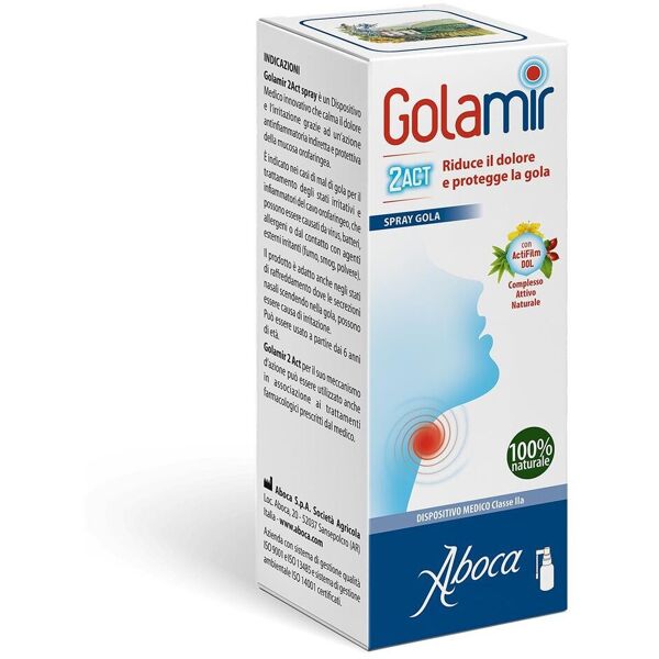 planta medica aboca golamir 2 act spray gola 30ml