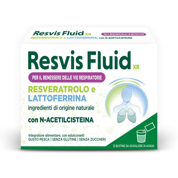 resvis fluid xr integratore vie respiratorie 12 bustine