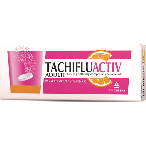 tachipirina tachifluactiv 500+200mg trattamento febbre 12 compresse effervescenti