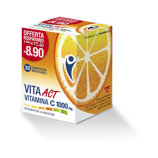 f&f vita act vitamina c 1000mg 30 compresse