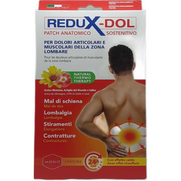 redux dol patch cerotti dolori lombari 3 pezzi