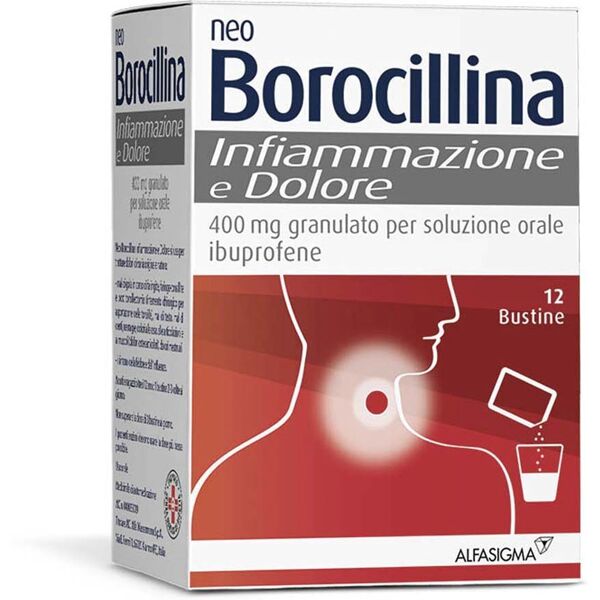 neoborocillina infiammazione e dolore ibuprofene 400mg 12 bustine