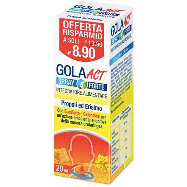 f&f gola act spray forte emolliente e lenitivo 20ml