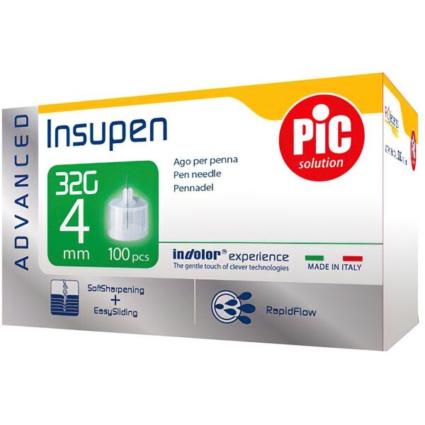 pic insupen aghi per penna insulina 32x4mm 100 pezzi