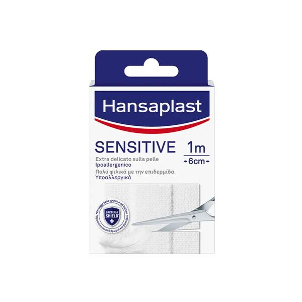 hansaplast striscia sensitive pretagliata 1x6cm 10 pezzi