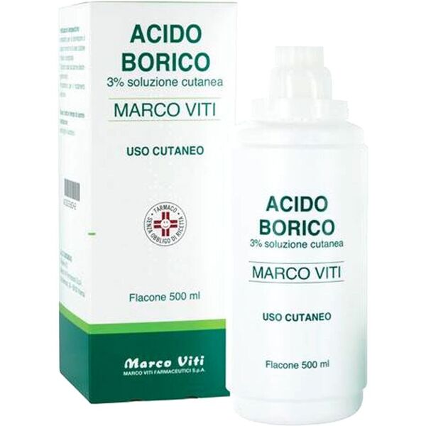 marco viti acido borico 3% soluzione cutanea antisettico 500ml