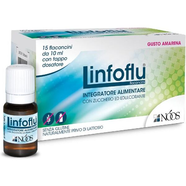 noos linfoflu integratore alimentare 15 flaconcini 10ml