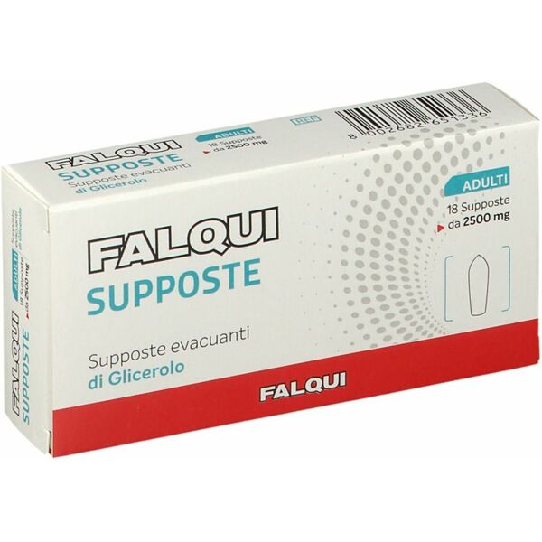 falqui supposte 2500mg glicerina adulti 18 pezzi