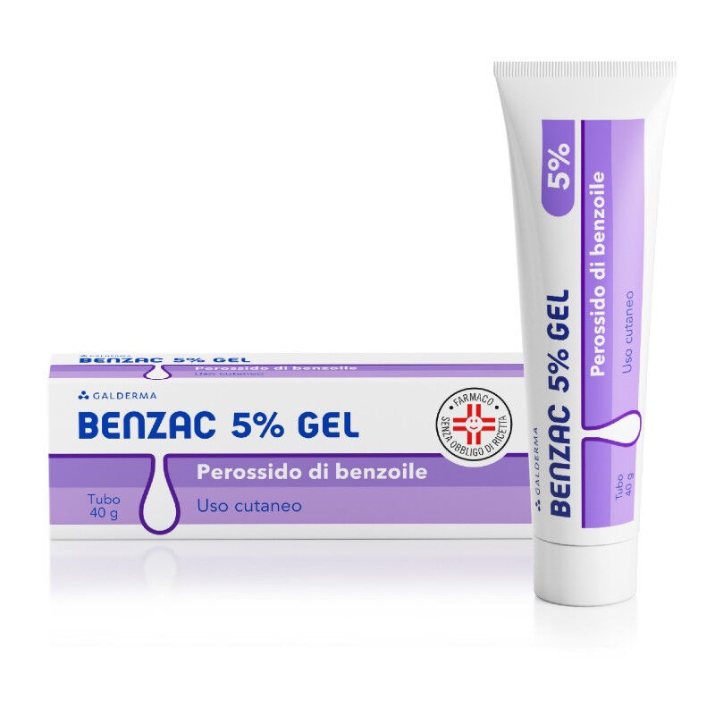 benzac 5% gel trattamento acne e brufoli 40g