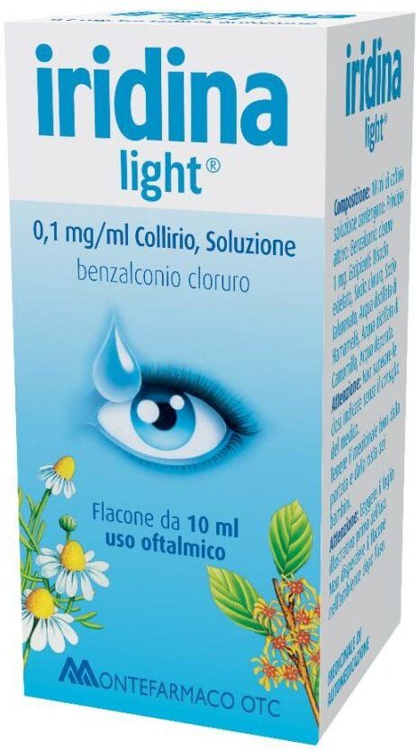 iridina light 0,01% benzalconio cloruro collirio occhi gocce 10ml