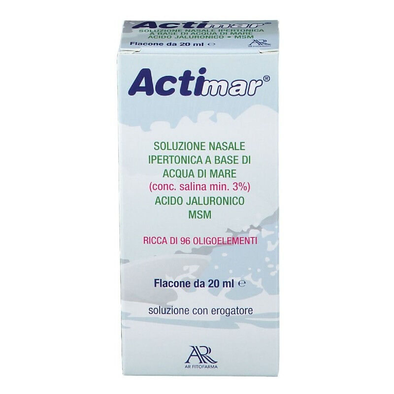 actimar soluzione nasale spray salina 3% 20ml