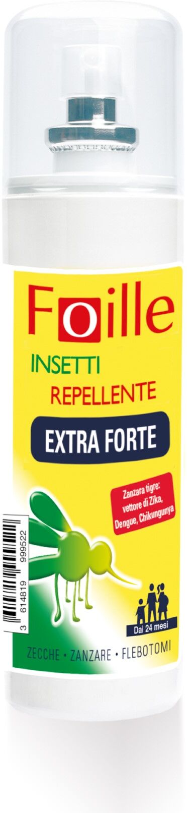 foille insetti repellente extra forte deet 50% spray anti zanzare zecche e flebotomi 100ml