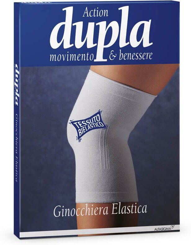 dupla ginocchiera elastica bianca m 1 pezzo