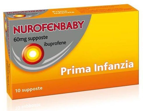 nurofenbaby 60mg ibuprofene prima infanzia 10 supposte