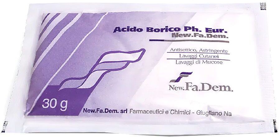 new fa.dem. srl acido borico polvere fu 30g