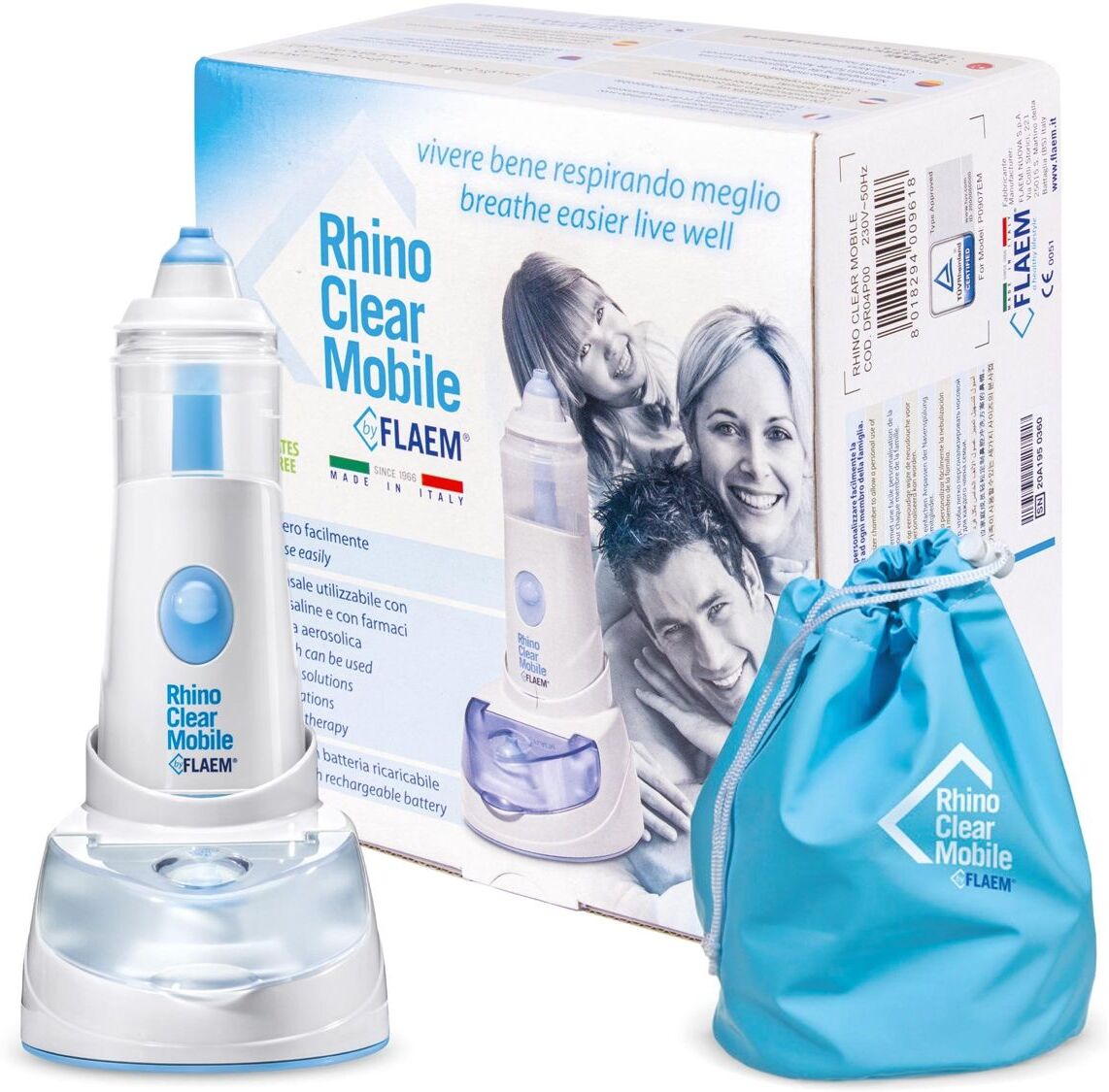 flaem nuova spa rhino clear mobile doccia nasale ricaricabile