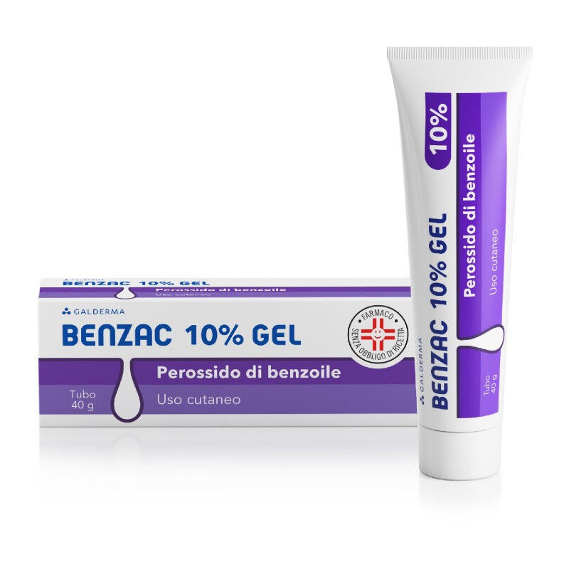 benzac gel 10% trattamento acne 40g