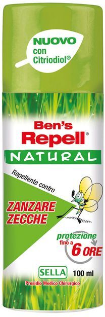 bens' repell ben's repell natural repellente zanzare zecche 100ml