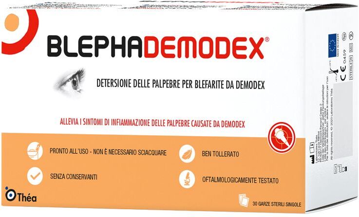 thea farma blephademodex garze sterili occhi 30 pezzi