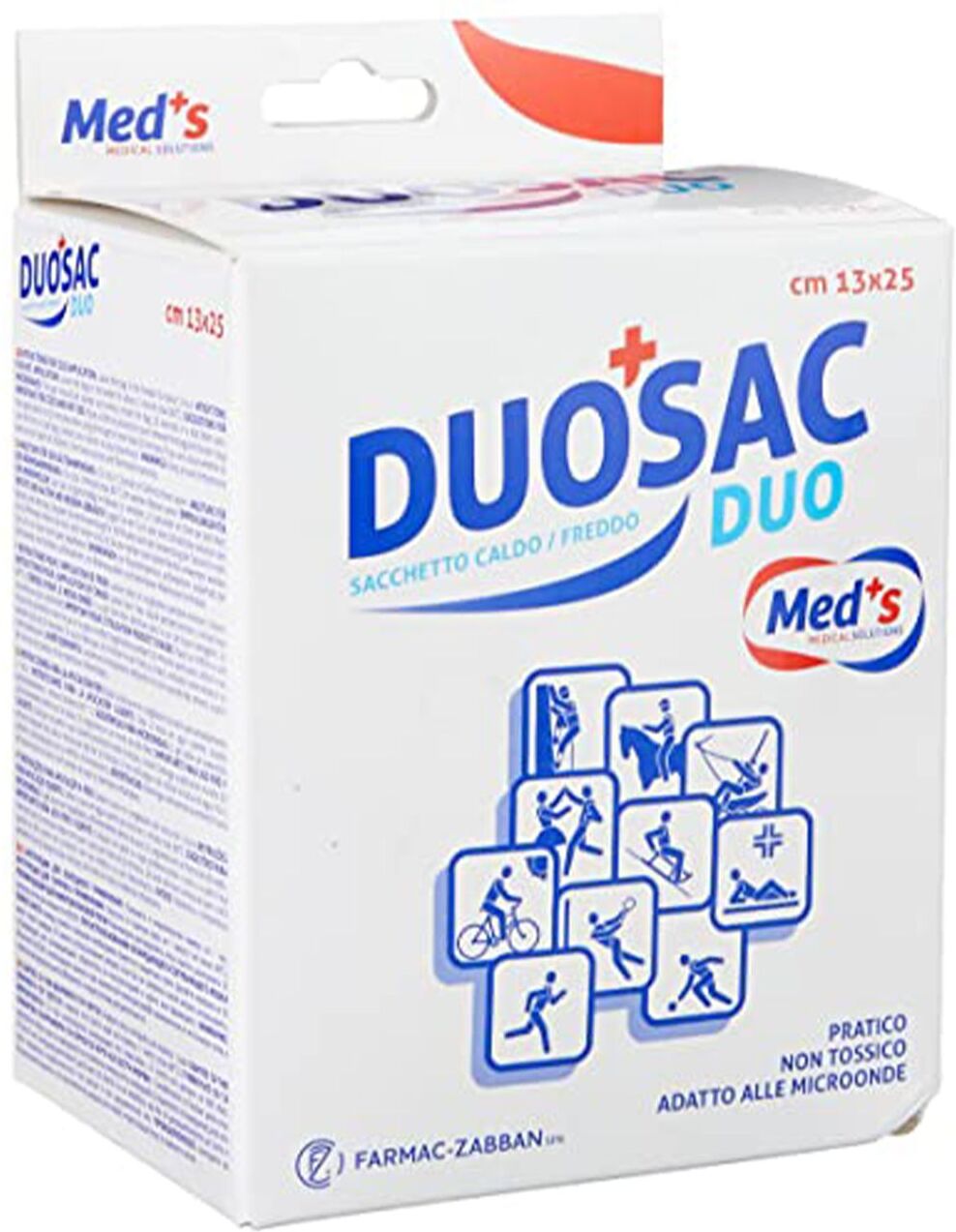 meds duosac duo gel terapia caldo freddo riutilizzabile 2 pezzi