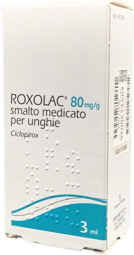 pierre fabre dermatologie roxolac 80mg/g ciclopirox smalto medicato unghie 3ml