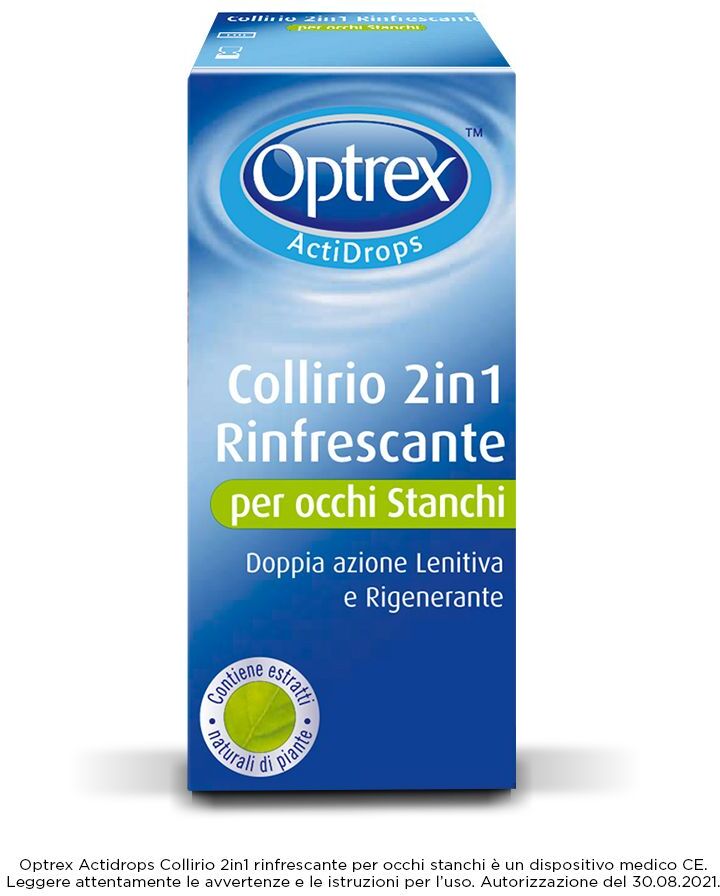 optrex actidrops collirio 2in1 rinfrescante 10ml