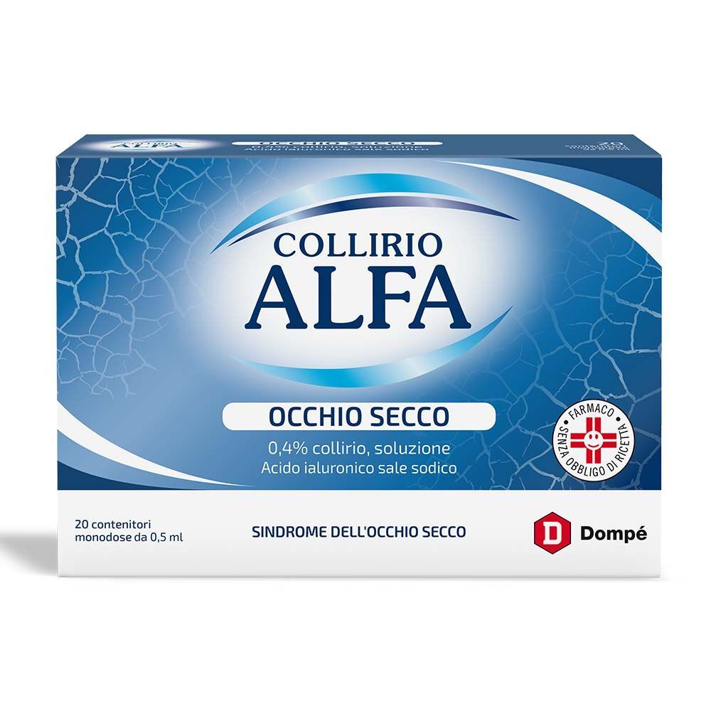 collirio alfa alfa collirio 0,4 trattamento occhi secchi 20 flaconcini