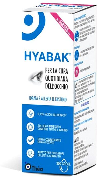 lab.thea hyabak collirio con acido ialuronico 10ml