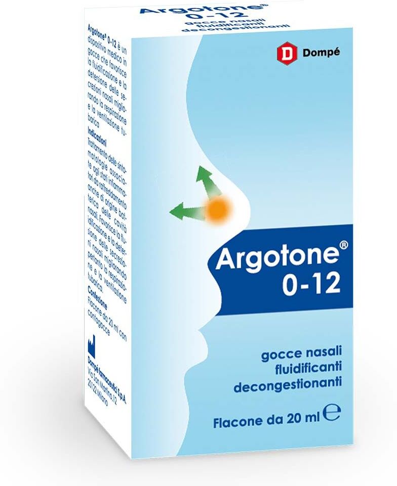 dompè argotone 0-12 gocce nasali naso chiuso 20ml