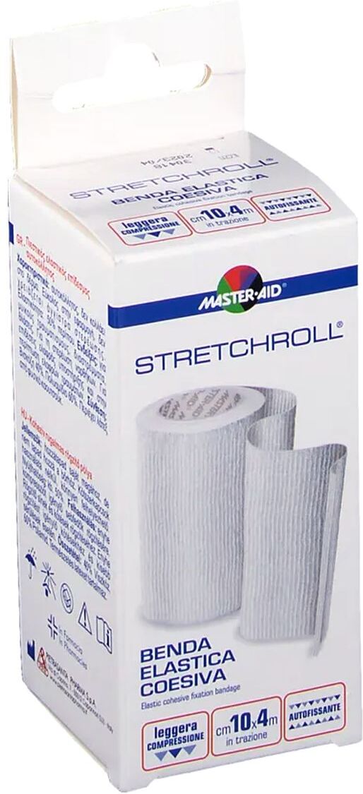 master aid master-aid stretchroll benda elastica autobloccante 10cm x 4m