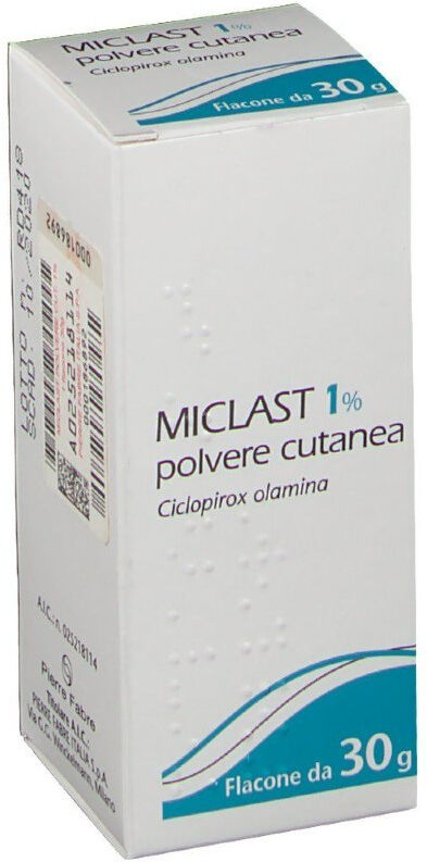 pierre fabre dermatologie miclast 1% trattamento micosi cutanea polvere 30g