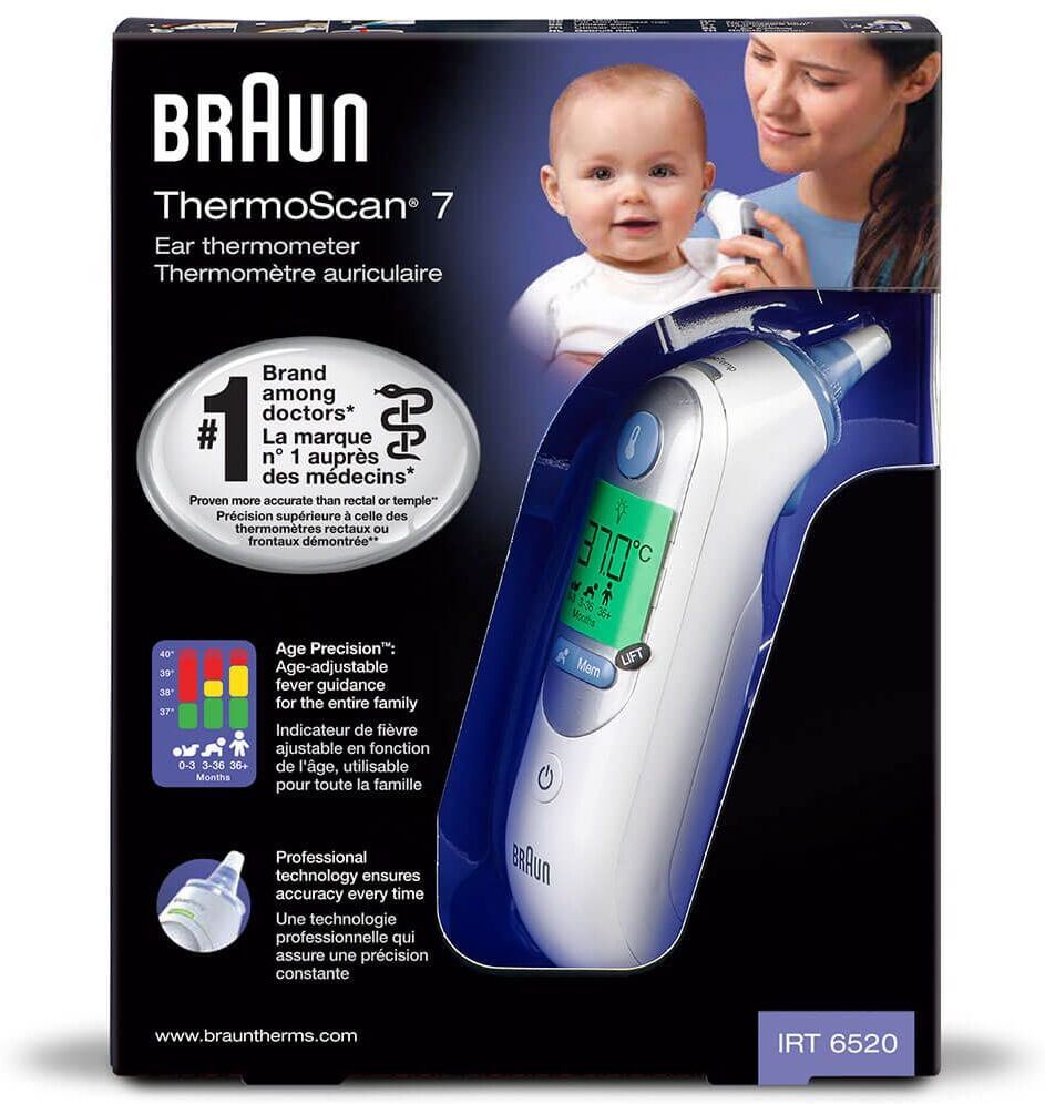 braun thermoscan 7+ age precision 1 pezzo