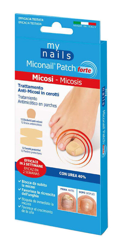 my nails mynails miconail patch forte cerotti antimicosi 12 dischetti + 12 cerotti protettivi