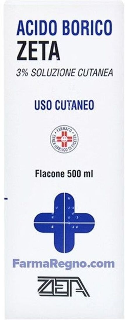 zeta farmaceutici zeta acido borico 3% disinfettante cute 500ml