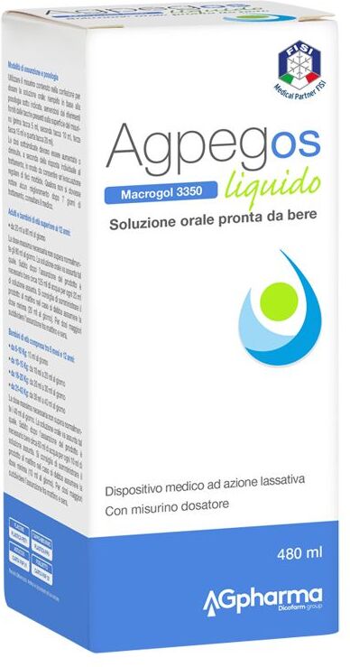 ag pharma srl agpeg os macrogol 3350 liquido integratore stitichezza 480ml