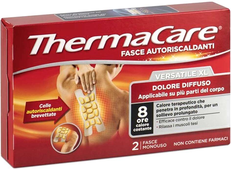 Thermacare Fascia Autoriscaldante Versatile  Xl Dolori Muscolari 2 Pezzi