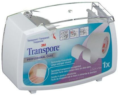 3M Cerotto Transpore 2,5x500cm Dispenser