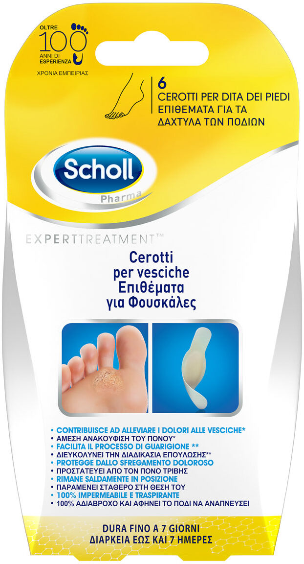 Dr.scholl Cerotti Vesciche Dita Piedi 6 Pezzi