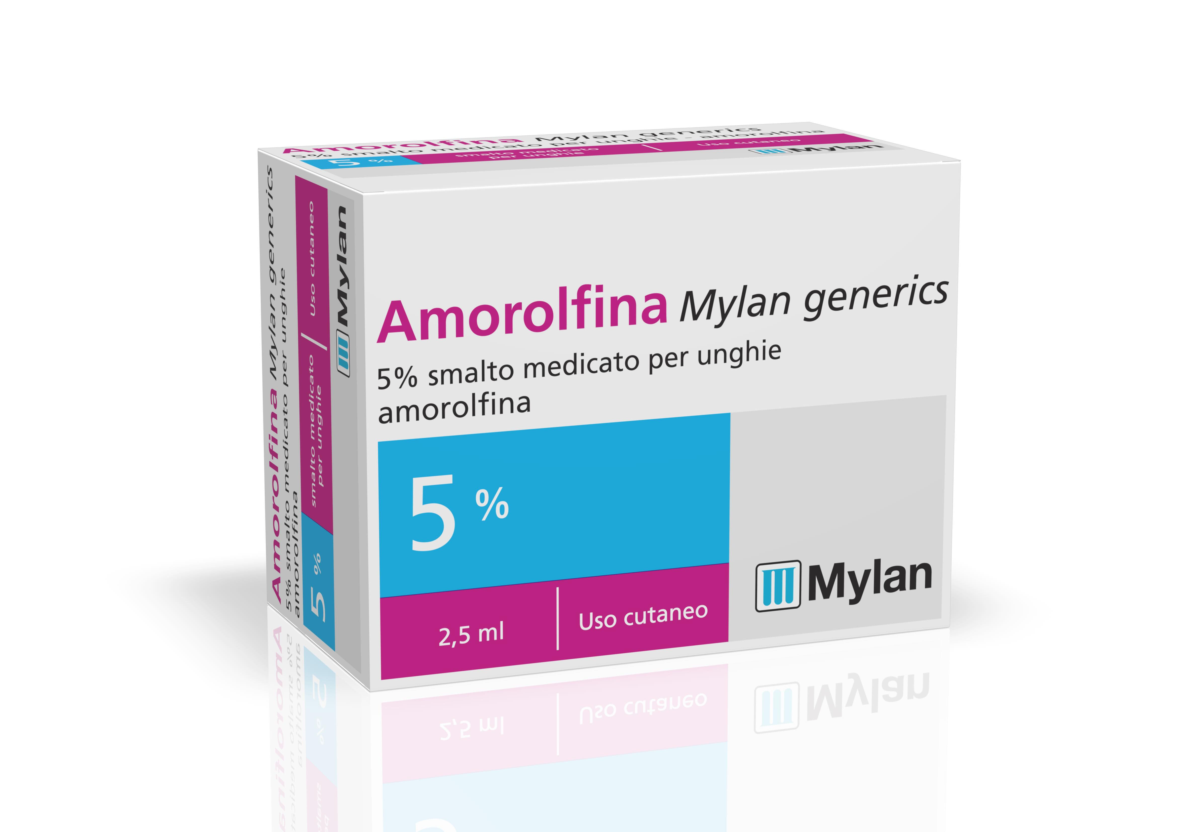 Amorolfina 5% Mylan Generics Trattamento Unghie 2,5ml