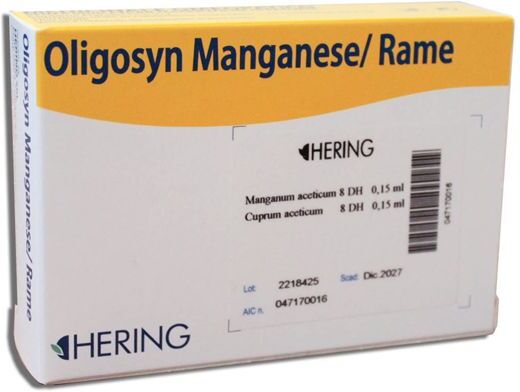 Hering Oligosyn Manganese Rame Orale 15 Fiale Monodose